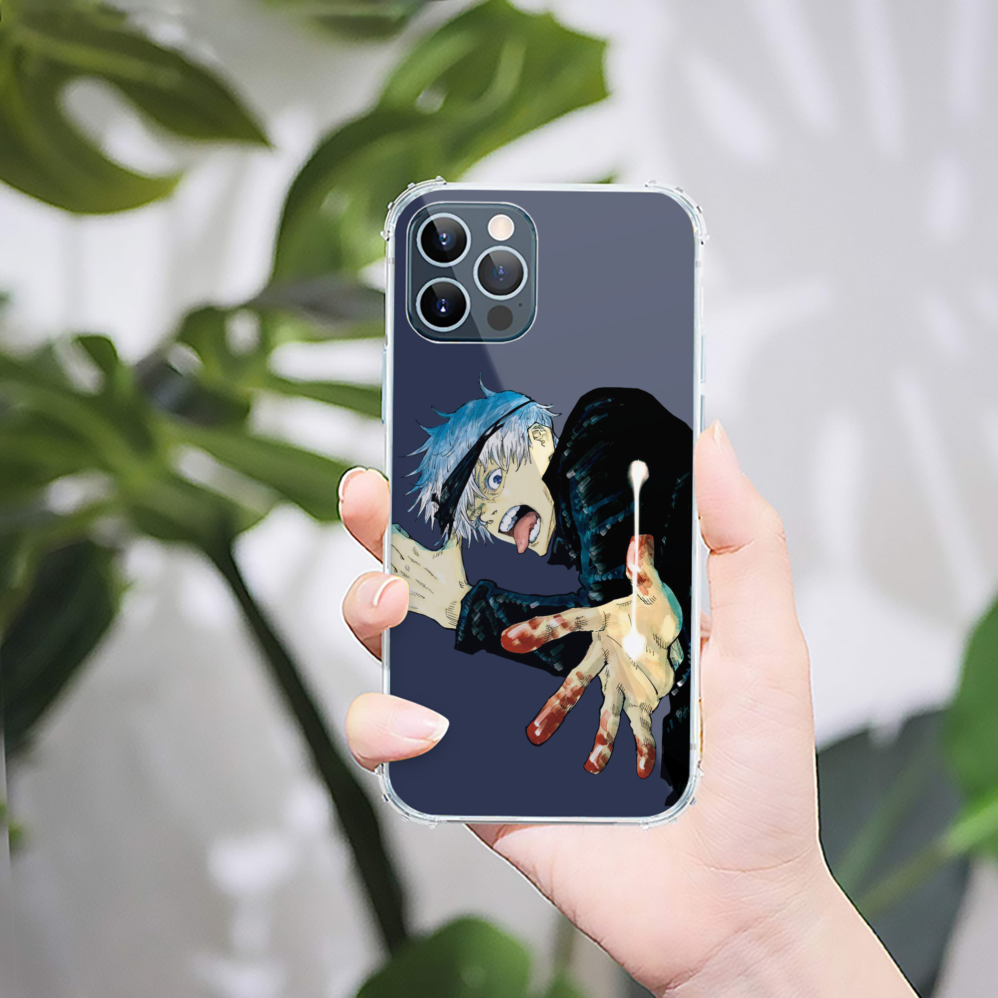 （画像用） 呪術廻戦 Jujutsu Kaisen 【iPhone 12シリーズ対応】透明スマホケース（クリアソフトケース）